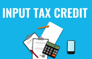 input tax credit